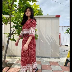 Unique beaded boho dress